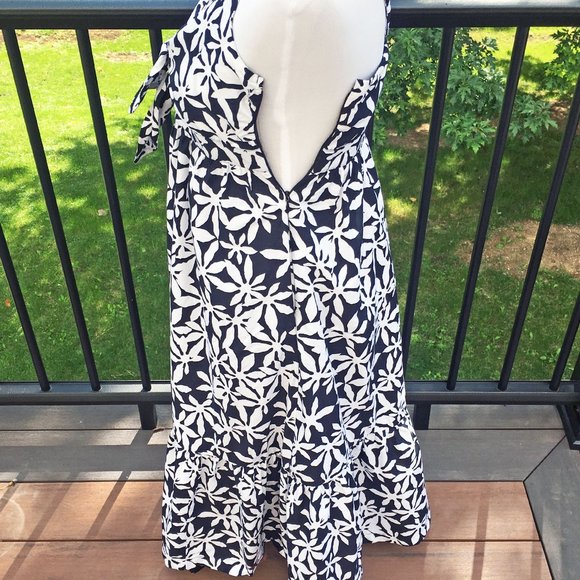 J. Crew Black and White Floral Maxi Dress - Picture 7 of 12